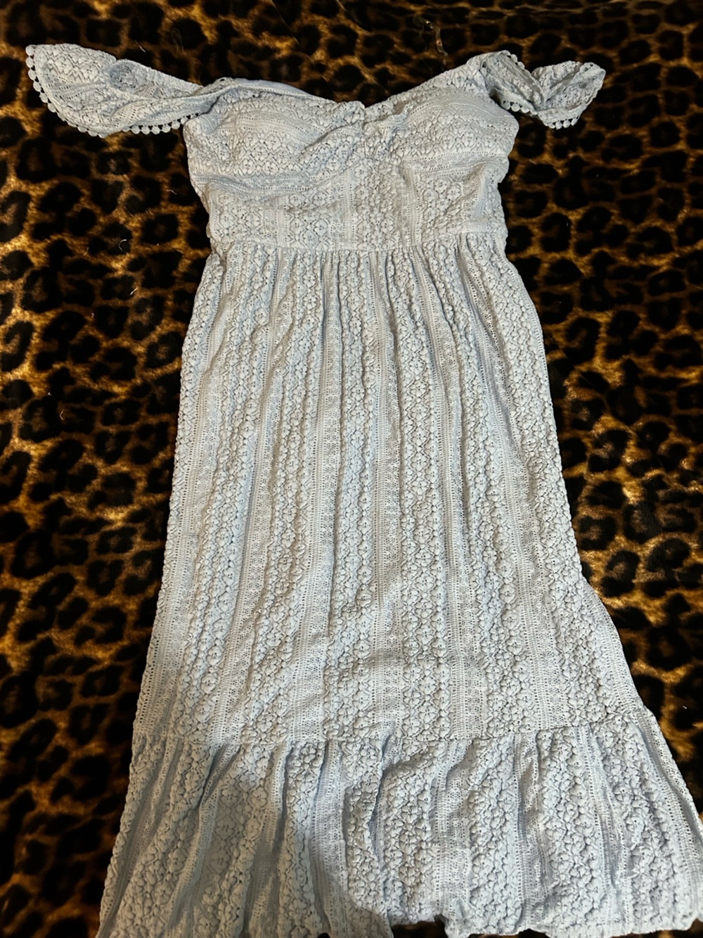 Light blue maxi dress